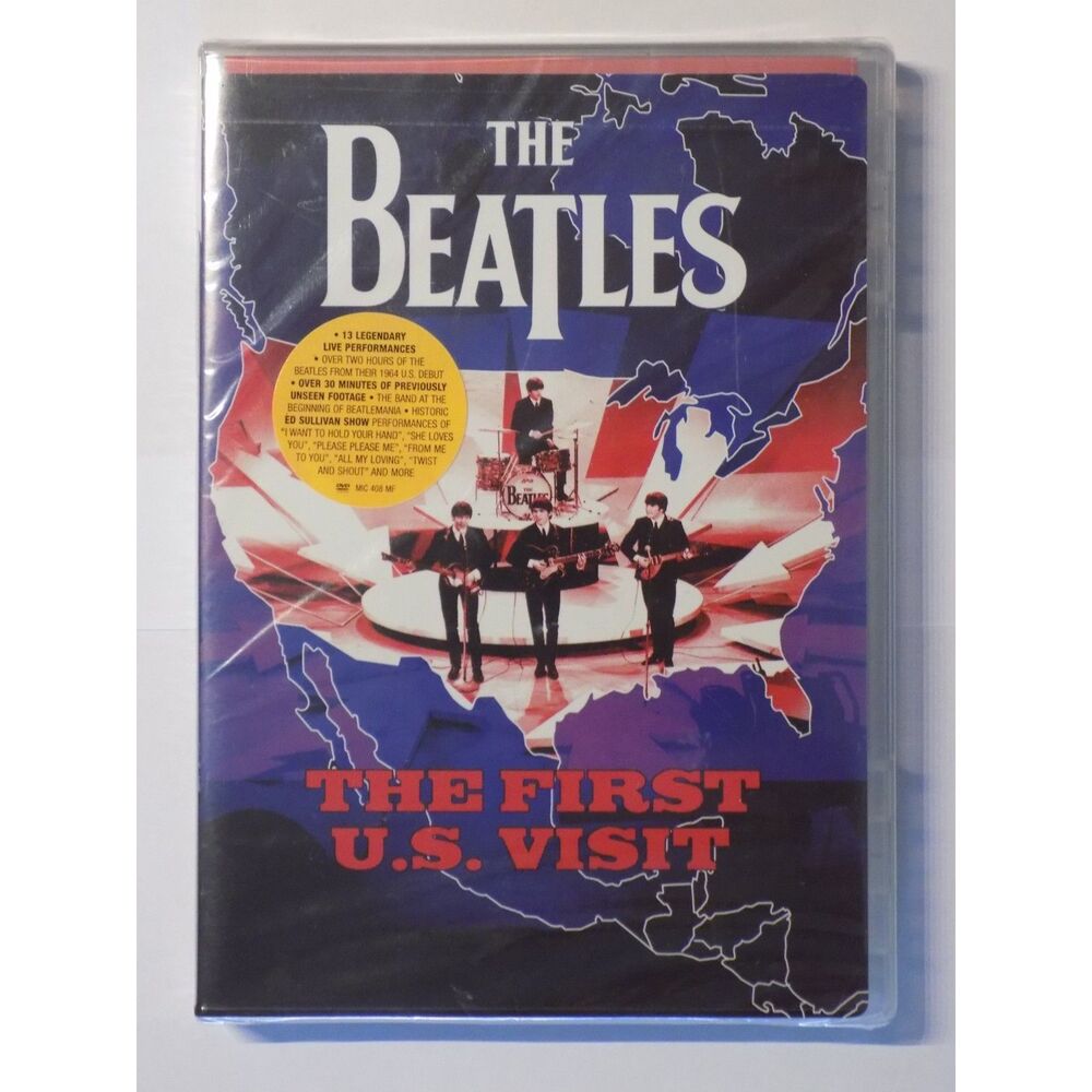 The Beatles: First U.S. Visit DVD 2003 NEW & SEALED with Hype Sticker